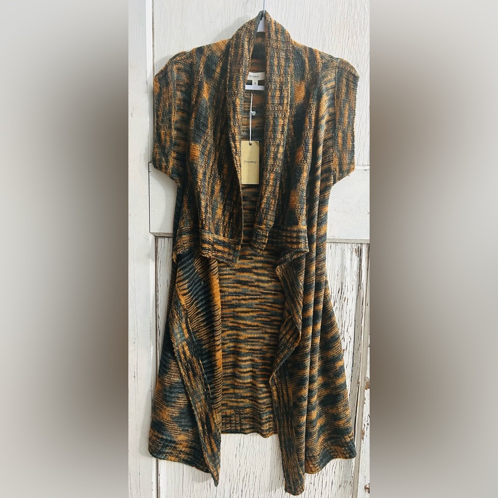🧶🧶Freeway- Cascading‎ Flowy Sweater Long Vest-NWT🧶🧶